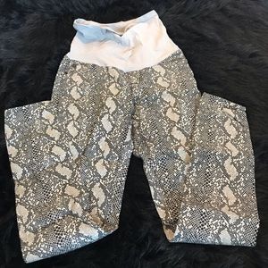Hudson Nico Snake Print Maternity Jeans Size 26